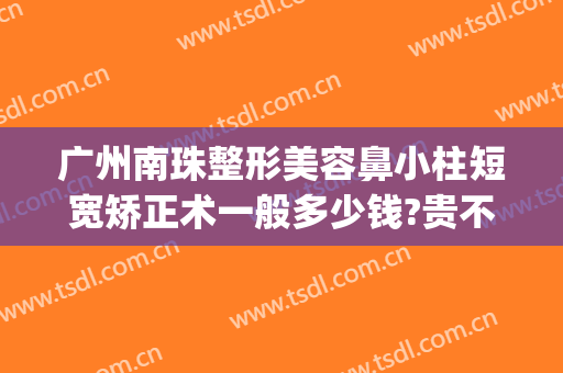 广州南珠整形美容鼻小柱短宽矫正术一般多少钱?贵不贵?(广州南珠整形医院)