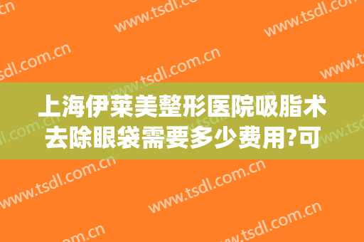 上海伊莱美整形医院吸脂术去除眼袋需要多少费用?可靠吗?(眼部吸脂术价格)