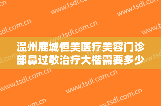 温州鹿城恒美医疗美容门诊部鼻过敏治疗大楷需要多少费用?效果怎么样?