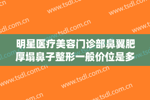 明星医疗美容门诊部鼻翼肥厚塌鼻子整形一般价位是多少钱?好不好?(医院鼻子整形)