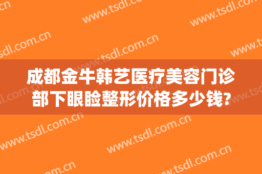 成都金牛韩艺医疗美容门诊部下眼睑整形价格多少钱?有哪些优势?(成都金牛韩艺医学美容)