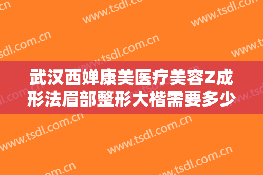 武汉西婵康美医疗美容Z成形法眉部整形大楷需要多少钱?有哪些优势?