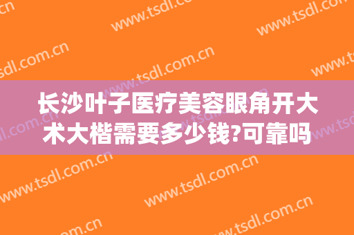 长沙叶子医疗美容眼角开大术大楷需要多少钱?可靠吗?(长沙叶子美容整形医院)
