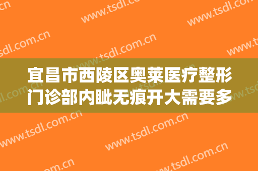 宜昌市西陵区奥莱医疗整形门诊部内眦无痕开大需要多少钱?可靠吗?(宜昌奥莱整形医院医生)
