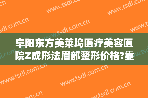 阜阳东方美莱坞医疗美容医院Z成形法眉部整形价格?靠谱吗?(阜阳华东医院整形科)