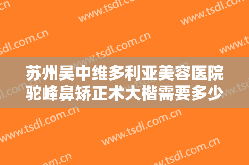 苏州吴中维多利亚美容医院驼峰鼻矫正术大楷需要多少钱?好不好?