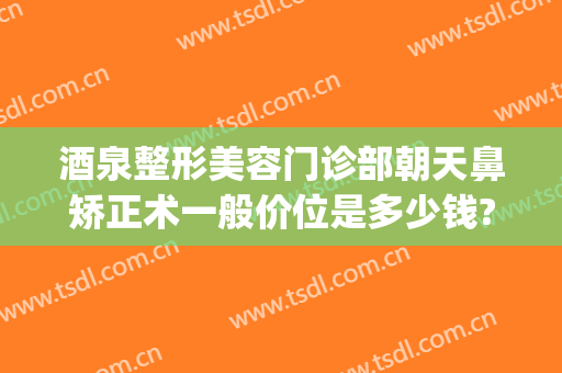 酒泉整形美容门诊部朝天鼻矫正术一般价位是多少钱?靠谱吗?(朝天鼻子整形大概需要多少费用)