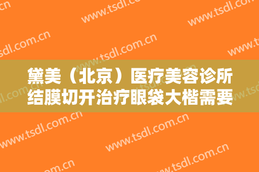 黛美（北京）医疗美容诊所结膜切开治疗眼袋大楷需要多少费用?需要多久恢复?