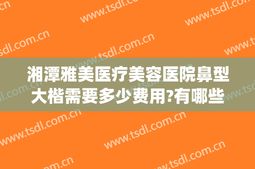 湘潭雅美医疗美容医院鼻型大楷需要多少费用?有哪些优势?(湘雅美容整形医院)