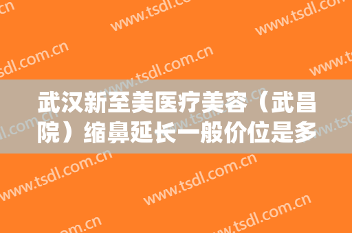 武汉新至美医疗美容（武昌院）缩鼻延长一般价位是多少费用?可靠吗?(武汉医美整形美容医院)