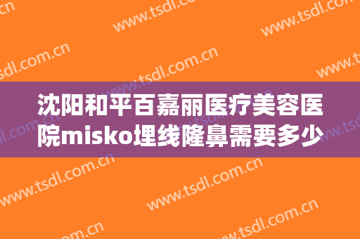 沈阳和平百嘉丽医疗美容医院misko埋线隆鼻需要多少钱?怎么样?(美嘉整形医院)