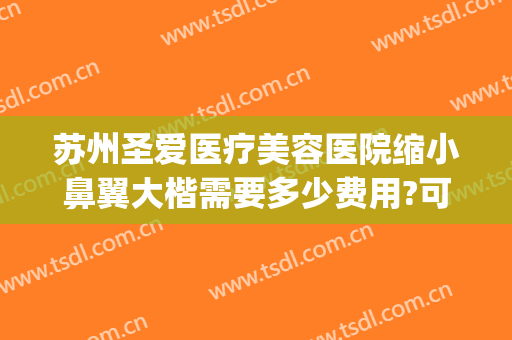 苏州圣爱医疗美容医院缩小鼻翼大楷需要多少费用?可靠吗?(苏州圣爱隆鼻怎么样)