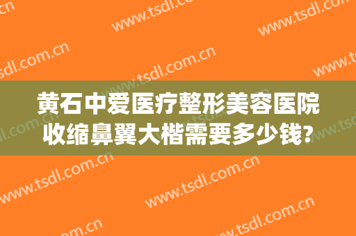 黄石中爱医疗整形美容医院收缩鼻翼大楷需要多少钱?可靠吗?(黄石中爱整形医院电话)