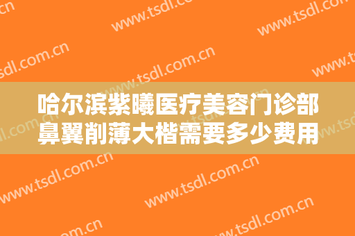 哈尔滨紫曦医疗美容门诊部鼻翼削薄大楷需要多少费用?多长时间恢复?