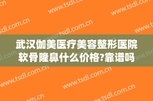 武汉伽美医疗美容整形医院软骨隆鼻什么价格?靠谱吗?(武汉隆鼻子整形医院)