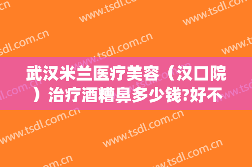 武汉米兰医疗美容（汉口院）治疗酒糟鼻多少钱?好不好?(武汉治疗酒糟鼻哪个医院好)