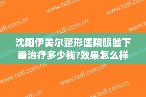 沈阳伊美尔整形医院眼睑下垂治疗多少钱?效果怎么样?(沈阳市伊美尔整形医院医生怎么样)