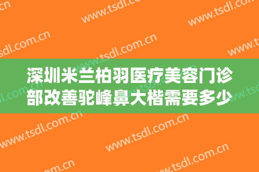深圳米兰柏羽医疗美容门诊部改善驼峰鼻大楷需要多少费用?好不好?(深圳米兰柏羽整形医院)