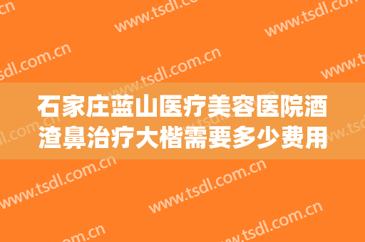 石家庄蓝山医疗美容医院酒渣鼻治疗大楷需要多少费用?效果怎么样?(石家庄哪个治疗酒糟鼻医院比较好)