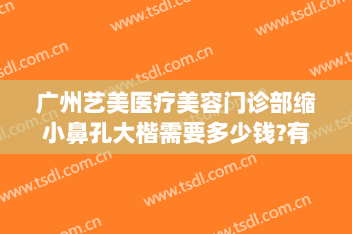 广州艺美医疗美容门诊部缩小鼻孔大楷需要多少钱?有哪些优势?(广州艺美整形医院)