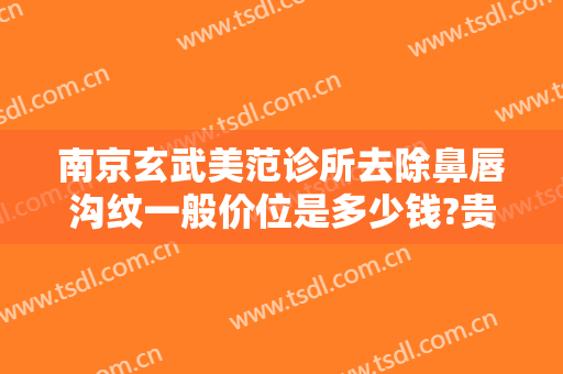 南京玄武美范诊所去除鼻唇沟纹一般价位是多少钱?贵不贵?