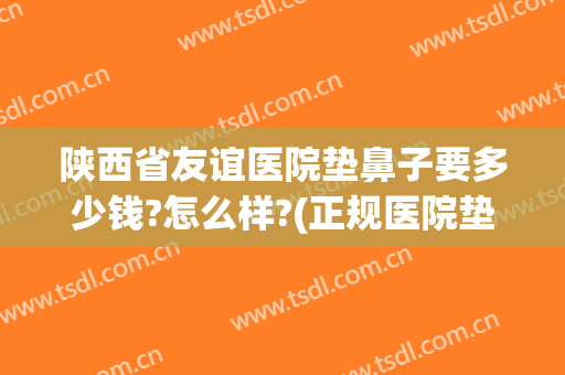 陕西省友谊医院垫鼻子要多少钱?怎么样?(正规医院垫鼻子要多少钱)