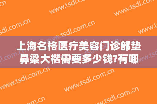 上海名格医疗美容门诊部垫鼻梁大楷需要多少钱?有哪些优势?