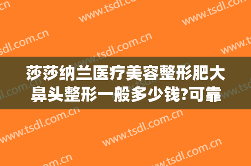 莎莎纳兰医疗美容整形肥大鼻头整形一般多少钱?可靠吗?(博纳医美整形)
