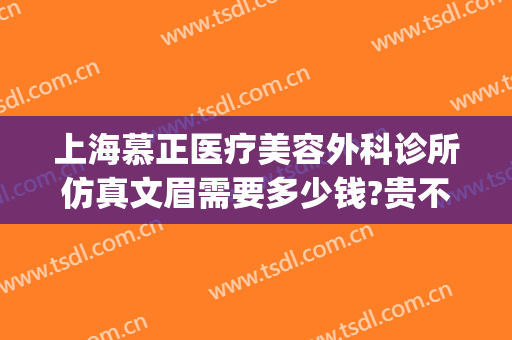 上海慕正医疗美容外科诊所仿真文眉需要多少钱?贵不贵?(上海慕正医疗美容怎么样)