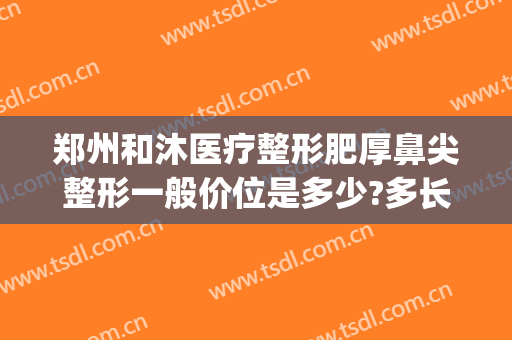 郑州和沐医疗整形肥厚鼻尖整形一般价位是多少?多长时间恢复?(郑州和沐整形医院做双眼皮怎么样)