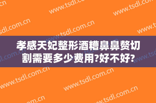 孝感天妃整形酒糟鼻鼻赘切割需要多少费用?好不好?