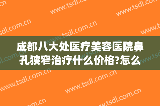 成都八大处医疗美容医院鼻孔狭窄治疗什么价格?怎么样?(成都八大处医疗美容医院有限公司)