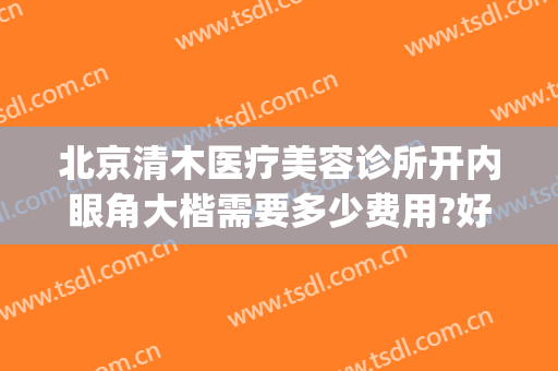 北京清木医疗美容诊所开内眼角大楷需要多少费用?好不好?(北京清木医疗美容诊所)
