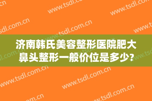 济南韩氏美容整形医院肥大鼻头整形一般价位是多少?怎么样?(山东韩氏整形医院怎么样)