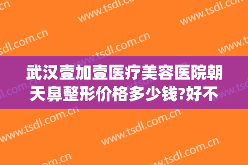 武汉壹加壹医疗美容医院朝天鼻整形价格多少钱?好不好?(壹加医疗美容医院怎么样武汉)