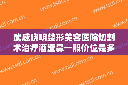 武威晓明整形美容医院切割术治疗酒渣鼻一般价位是多少费用?靠谱吗?