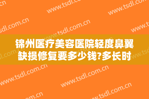 锦州医疗美容医院轻度鼻翼缺损修复要多少钱?多长时间恢复?