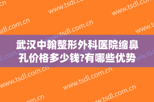 武汉中翰整形外科医院缩鼻孔价格多少钱?有哪些优势?(武汉中翰整形价格表)