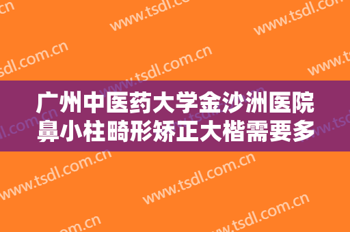 广州中医药大学金沙洲医院鼻小柱畸形矫正大楷需要多少费用?有哪些优势?