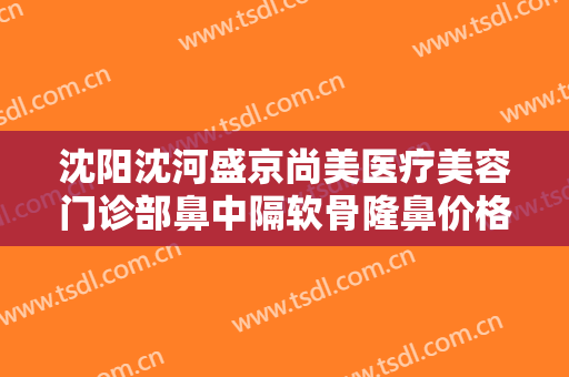 沈阳沈河盛京尚美医疗美容门诊部鼻中隔软骨隆鼻价格表!需要多久恢复?