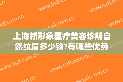 上海新形象医疗美容诊所自然纹眉多少钱?有哪些优势?(纹眉 医疗)