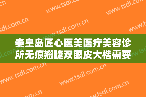 秦皇岛匠心医美医疗美容诊所无痕翘睫双眼皮大楷需要多少费用?效果怎么样?