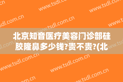 北京知音医疗美容门诊部硅胶隆鼻多少钱?贵不贵?(北京知音整形医院是正规的吗)
