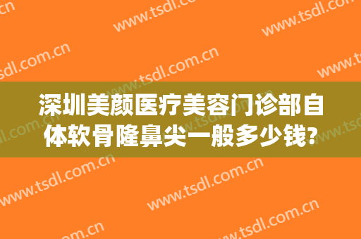 深圳美颜医疗美容门诊部自体软骨隆鼻尖一般多少钱?好不好?(自体软骨隆鼻多少钱)