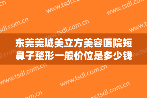 东莞莞城美立方美容医院短鼻子整形一般价位是多少钱?有哪些优势?(东莞整形医院排名)