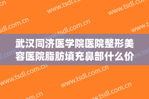 武汉同济医学院医院整形美容医院脂肪填充鼻部什么价格?贵不贵?(武汉同济医院美容整形科)