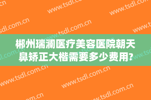 郴州瑞澜医疗美容医院朝天鼻矫正大楷需要多少费用?怎么样?(郴州市瑞澜整形医院)