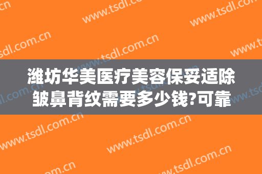 潍坊华美医疗美容保妥适除皱鼻背纹需要多少钱?可靠吗?(潍坊隆鼻多少钱)