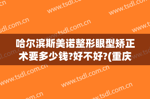 哈尔滨斯美诺整形眼型矫正术要多少钱?好不好?(重庆诺美尔整形美容)