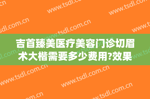 吉首臻美医疗美容门诊切眉术大楷需要多少费用?效果怎么样?(吉首臻美整形医院)